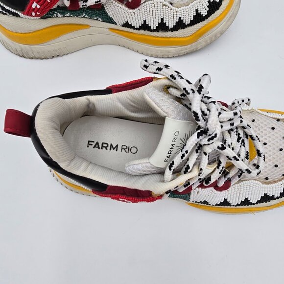FARM Rio Irie Beaded Platform Sneakers in Multi color - Picture 6 of 8